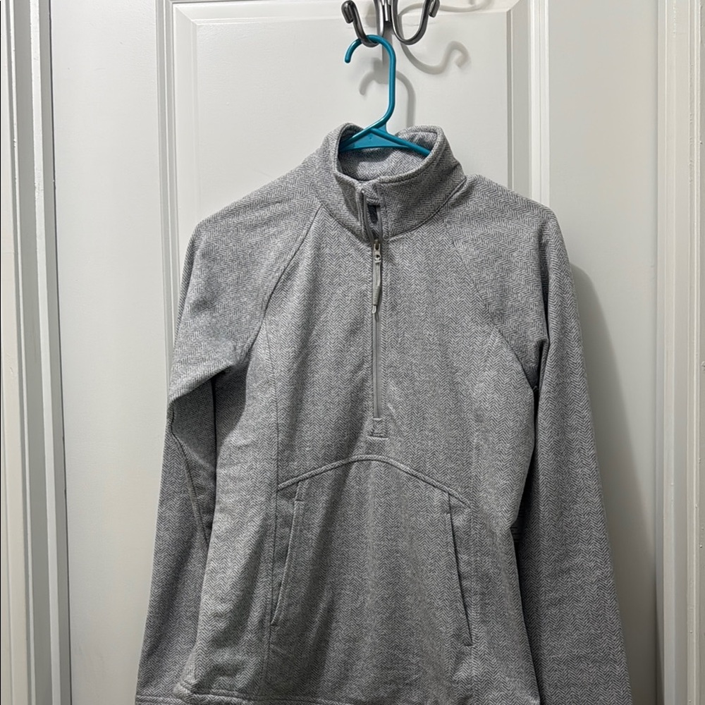 Grey Quarter-Zip Pullover Jacket NWT